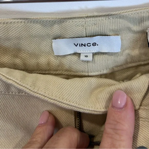 Vince Women's Washed Twill Wide Leg Pants NWT Size 10 - Picture 9 of 9